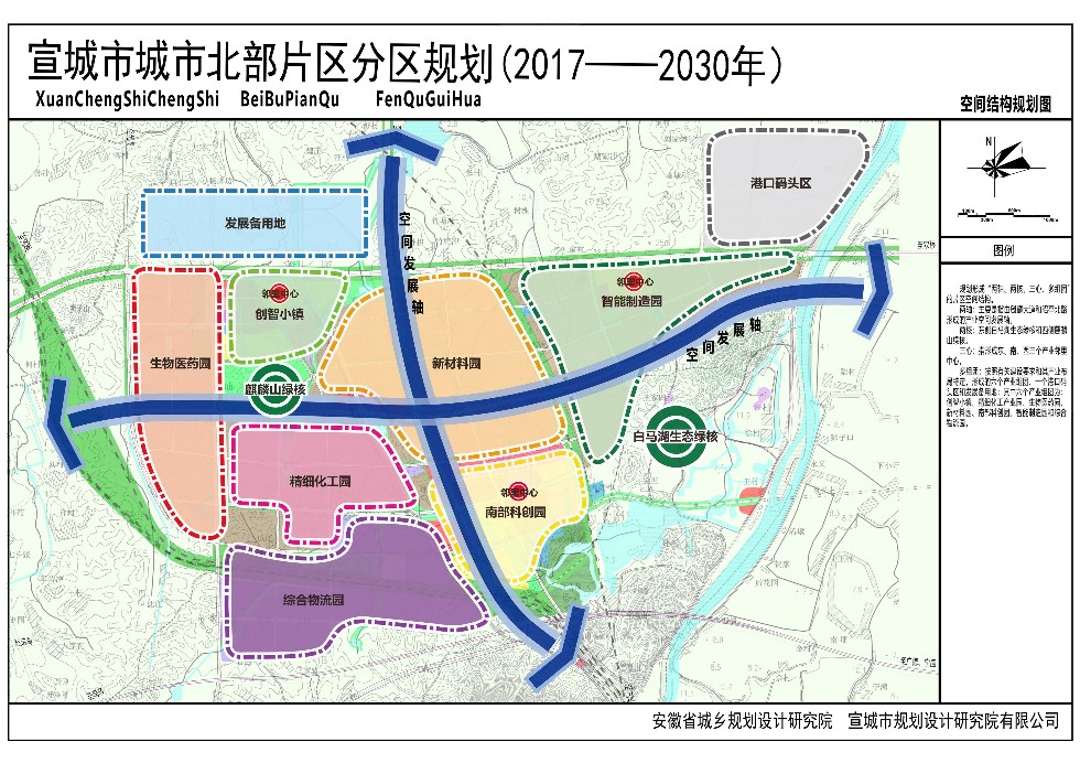 宣城市城市北部片区分区规划20172030年批前公示