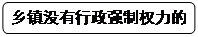 圓角矩形: 鄉(xiāng)鎮(zhèn)沒有行政強制權(quán)力的