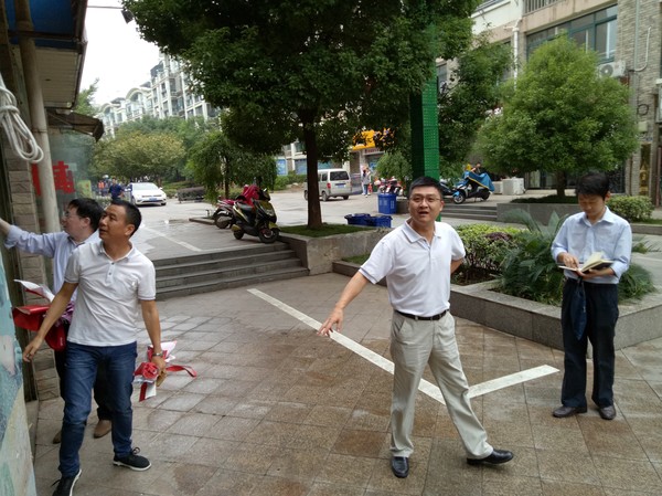 市委常委副市长陈哲平督查花园村社区文明创建工作