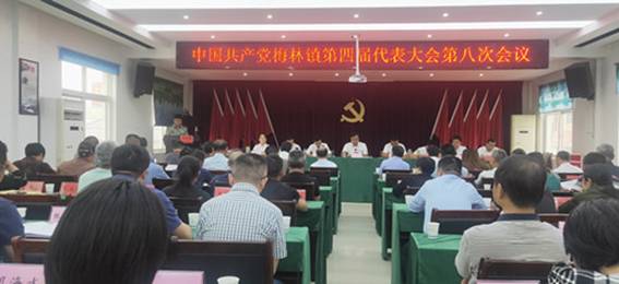 中国共产党梅林镇第四届代表大会第八次会议胜利召开