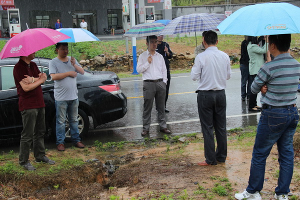 副县长胡兴华到白地镇调度重点项目-旌德县人民政府