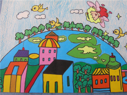 县示范幼儿园幼儿绘画作品多幅获全国少年美术作品大赛金奖