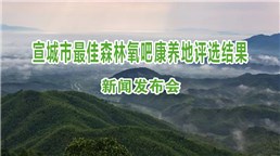 宣城市最佳森林氧吧康养地评选结果新闻发布会