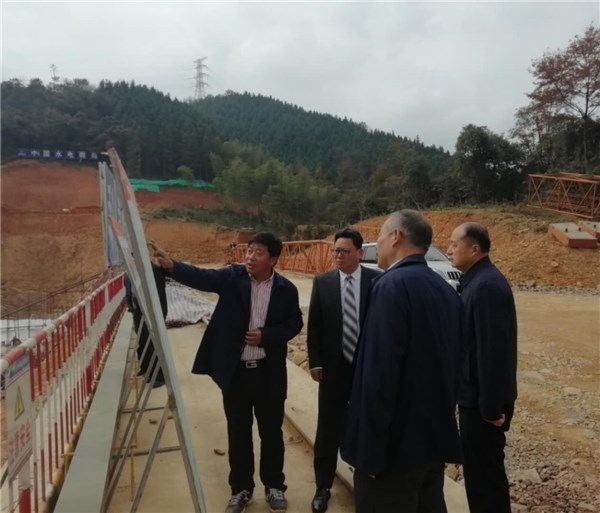省水库移民管理局来宣督察泾县牛岭水库移民安置工作