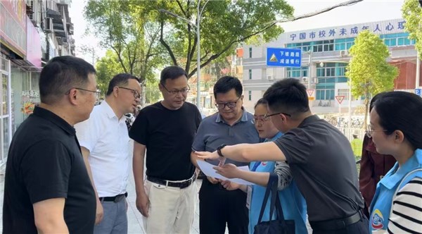 宣城市统计局副局长张桂芳,宁国市政府副市长丁媛,统计局及相关街道