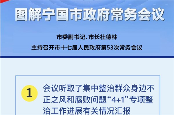 【图表解读】杜德林主持召开市十七届人民政府第53次常务会议