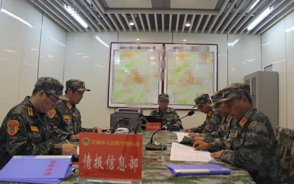 宣城市人防办接受省人防指挥部人防军事斗争准备检验评估