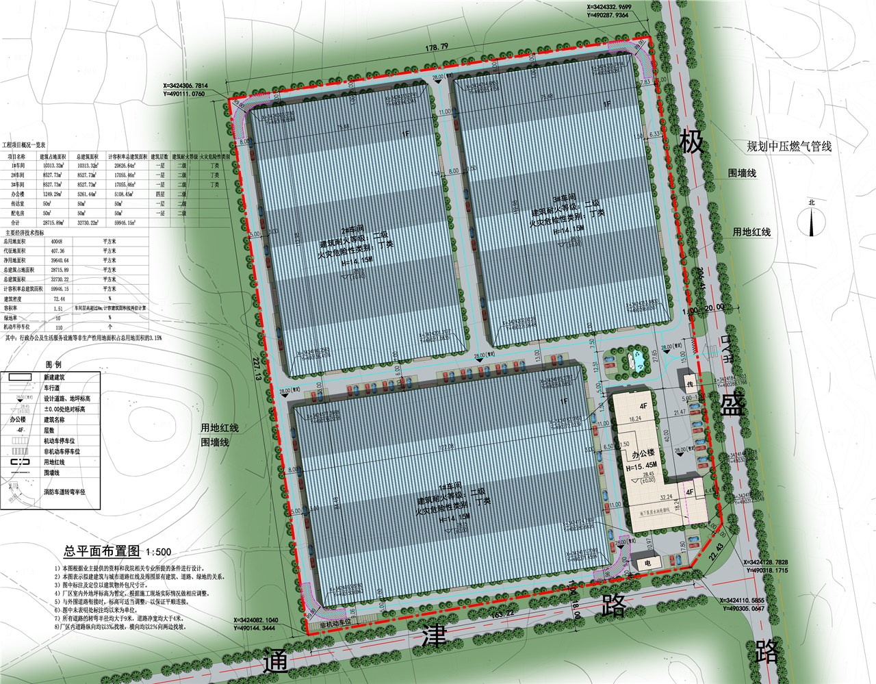 安徽国行汽车零部件有限公司新建厂区设计方案公示