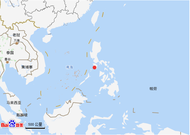 据中国地震台网测定,北京时间2019年5月4日9时5分在菲律宾民都洛岛