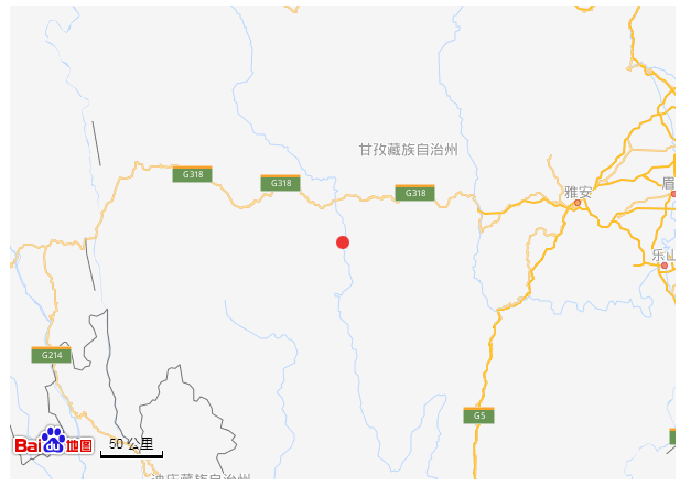 北京时间2019年10月12日22时11分在四川甘孜州雅江县(北纬29