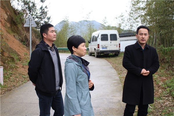 广德市委宣传部长刘群赴广德泰山自然保护区开展一季度林长制调研巡查